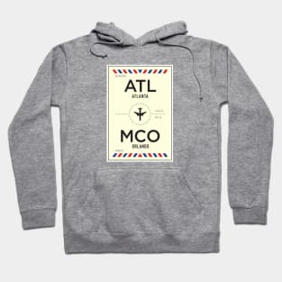 ATL to MCO Airport / Atlanta to Orlando Hoodie